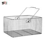 Wire Basket with Handle Rectangular